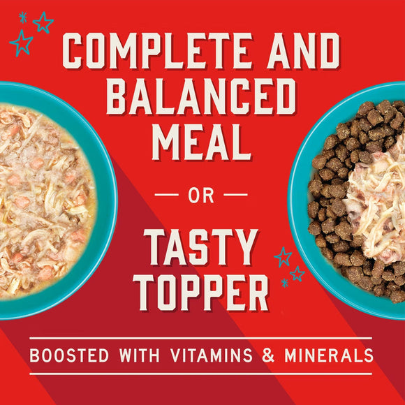 Stella & Chewy’s Shredrs Recipe in Broth Meal or Topper Wet Dog Food 2.8-oz case of 24 - Dog Food Toppers & Mixers 15