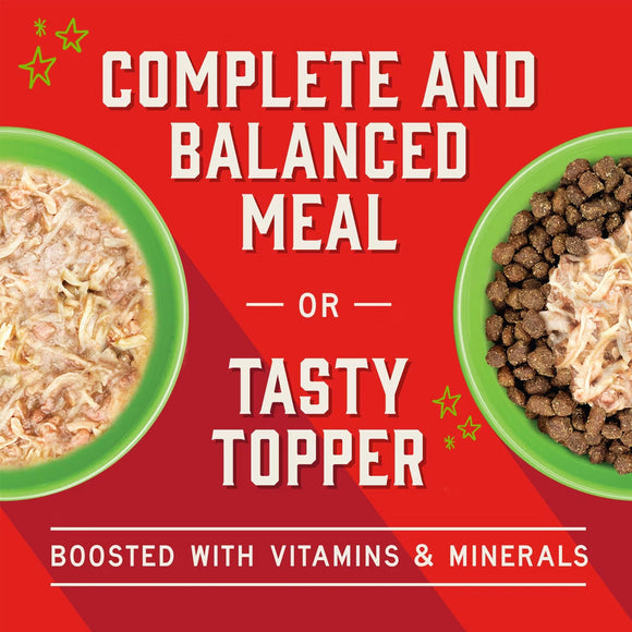 Stella & Chewy’s Shredrs Recipe in Broth Meal or Topper Wet Dog Food 2.8-oz case of 24 - Dog Food Toppers & Mixers 10