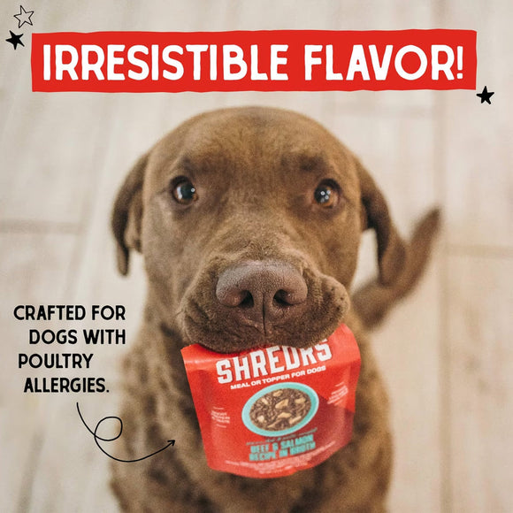 Stella & Chewy’s Shredrs Recipe in Broth Meal or Topper Wet Dog Food 2.8-oz case of 24 - Dog Food Toppers & Mixers 40