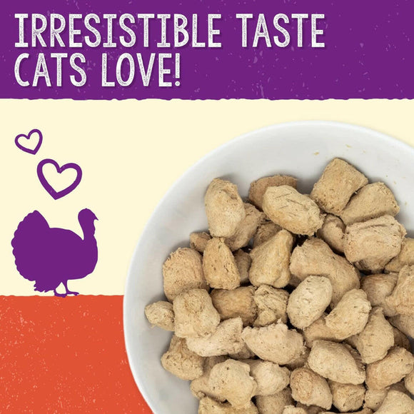 Stella & Chewy's Tummy Ticklin' Turkey Dinner Morsels Freeze-Dried Raw Food for Cats (18 oz)