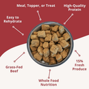 Steve’s Real Food Beef Recipe Freeze-Dried Pet Food for Cats & Dogs (1.25 lb) - Cat Food 2