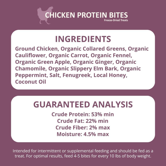 Steve’s Real Food Chicken Protein Bites Gut Boosting Bites for Cats & Dogs (4 oz) - Cat Food 6