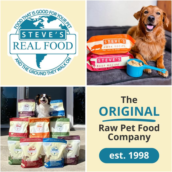 Steve’s Real Food Pork Recipe Freeze-Dried Pet Food for Cats & Dogs (1.25 lb) - Freeze-Dried Dog & Cat Food 9