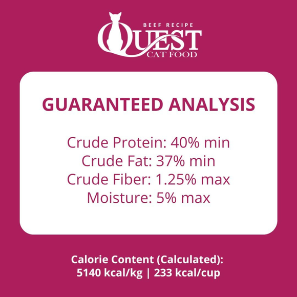 Steve’s Real Food Quest Beef Recipe Freeze-Dried Cat Food (10 oz) - Cat Food 7