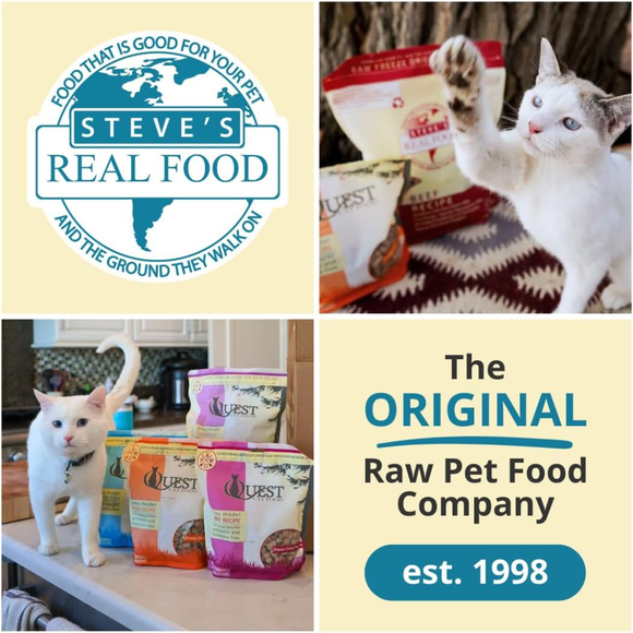 Steve’s Real Food Quest White Fish Recipe Freeze-Dried Cat Food (10 oz) - Cat Food 4