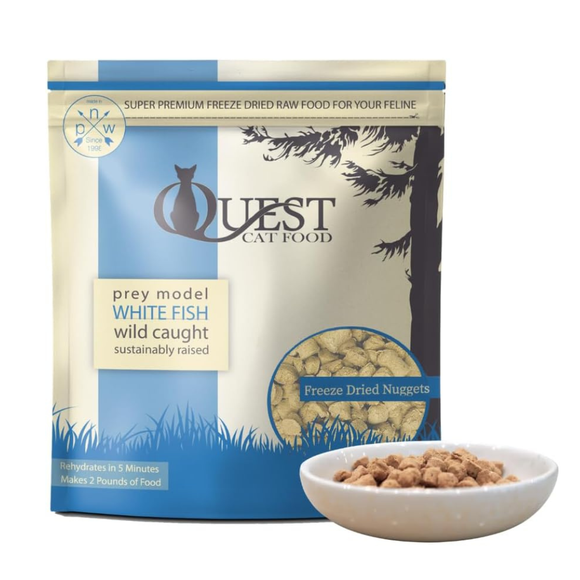Steve’s Real Food Quest White Fish Recipe Freeze-Dried Cat Food (10 oz) - Cat Food 9