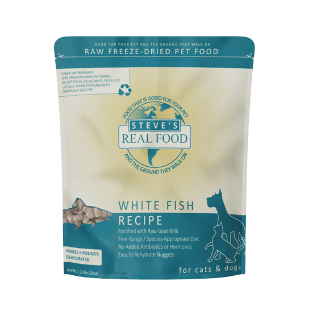 Steve’s Real Food White Fish Freeze-Dried Pet Food