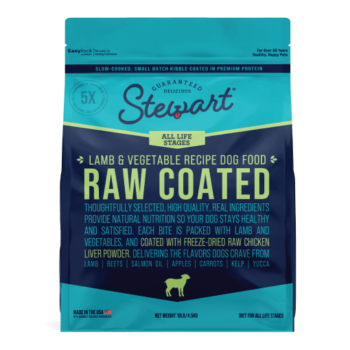 Stewart Raw Coated Lamb & Vegetable Recipe Food For Dogs - Freeze-Dried Dog Food 1