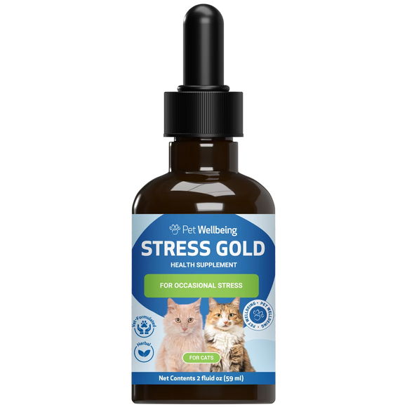 Stress Gold - For High Stress Situations in Cats (2 oz) - Cat Supplements & Vitamins 1