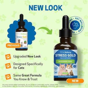 Stress Gold - For High Stress Situations in Cats (2 oz) - Cat Supplements & Vitamins 2