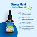 Stress Gold - For High Stress Situations in Cats (2 oz) - Cat Supplements & Vitamins 5