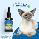 Stress Gold - For High Stress Situations in Cats (2 oz) - Cat Supplements & Vitamins 7