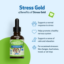 Stress Gold - For High Stress Situations in Dogs (2 oz) - Dog Supplements & Vitamins 3