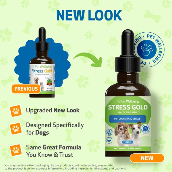 Stress Gold - For High Stress Situations in Dogs (2 oz) - Dog Supplements & Vitamins 2