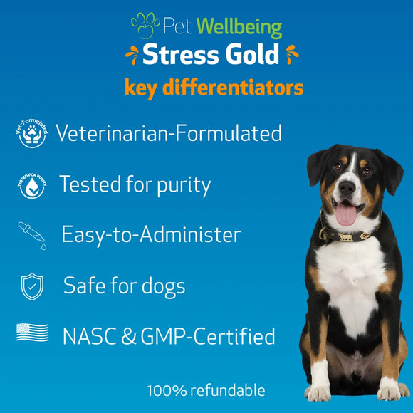 Stress Gold - For High Stress Situations in Dogs (2 oz) - Dog Supplements & Vitamins 5