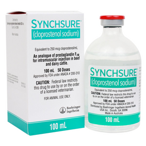 Synchsure (Cloprostenol Sodium) Injection (100ml - 50 doses) - Pet Medication 1
