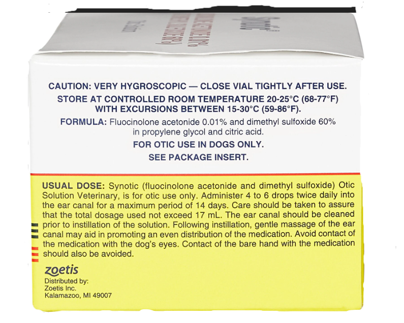 Synotic Otic Ear Infections Topical Solution for Dogs
