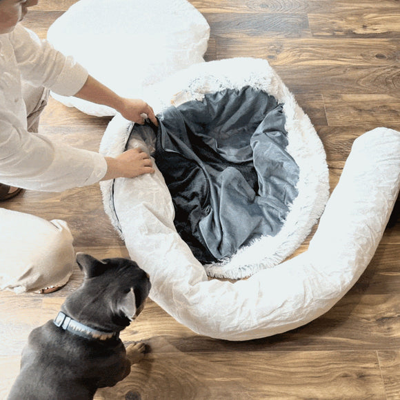 Tall Tails Dog & Cat Cuddle Bed Frosted - Dog Beds & Furniture 10