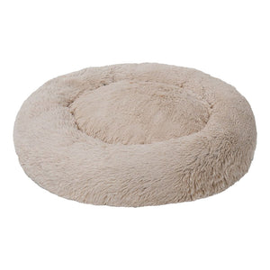 Tall Tails Dog & Cat Cuddle Bed Frosted - Khaki / X-Small (17’’ x 17’’ x 6’’) - Dog Beds & Furniture 1
