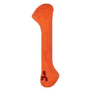 Orange dog chew toy with 'Tall Tails' branding on a white background