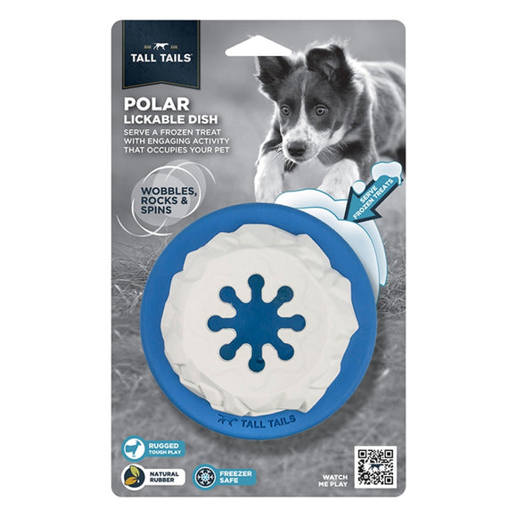 Tall Tails Dog Natural Rubber Toy 4-in - Polar - Dog Toys 2