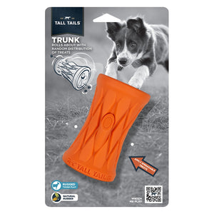 Tall Tails Dog Natural Rubber Toy 4-in - Trunk - Dog Toys 1