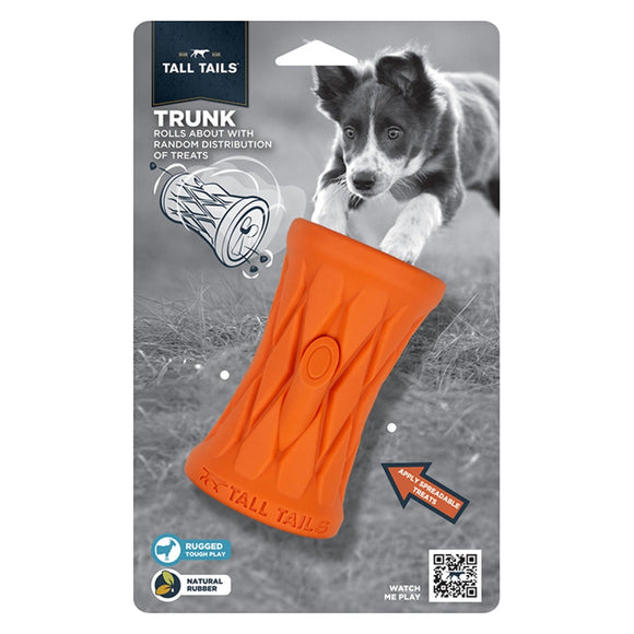 Tall Tails Dog Natural Rubber Toy 4-in - Trunk - Dog Toys 1