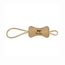 Tall Tails Natural Leather Bone Interactive Tug Dog Toy