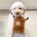 Tall Tails Plush Highland Cow Plush Squeaker Dog Toy for dogs