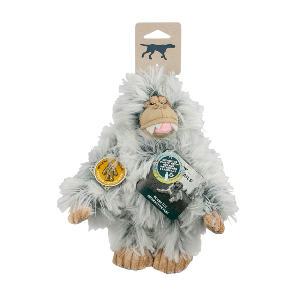 Tall Tails Plush Yeti Durable Squeaker Tug Dog Toy