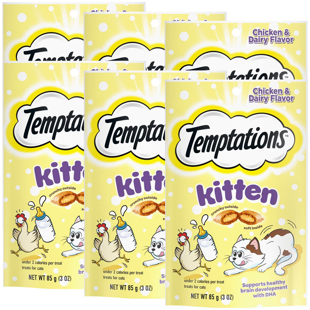 Temptations Chicken Flavor Crunchy and Soft Kitten Treats