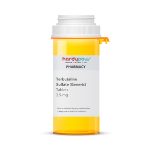 Terbutaline Sulfate Tablets 2.5mg Asthma, Dogs, Cats