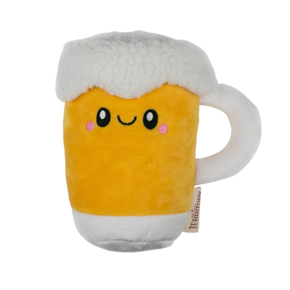 Territory Plush Beer with Squeaker Dog Toy - Dog Toys 1