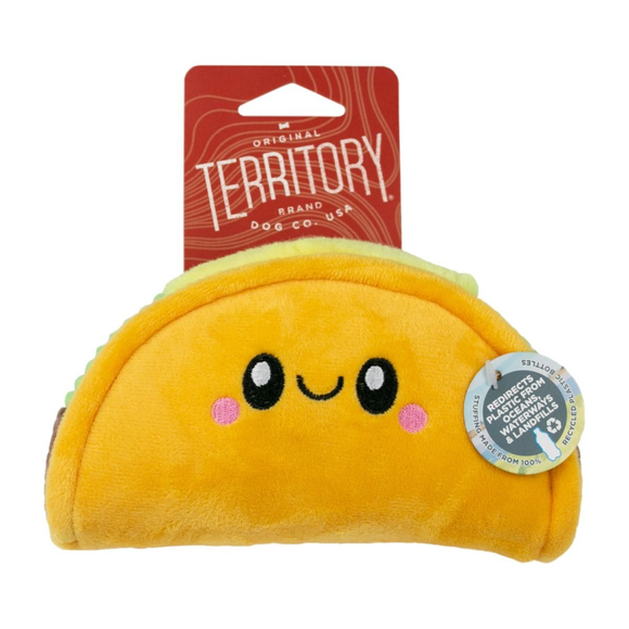 Territory Plush Taco with Squeaker Dog Toy - Dog Toys 1