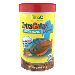 Tetra TetraColor Plus Tropical Flakes Fish Food - 2.2 oz - Fish Food 1