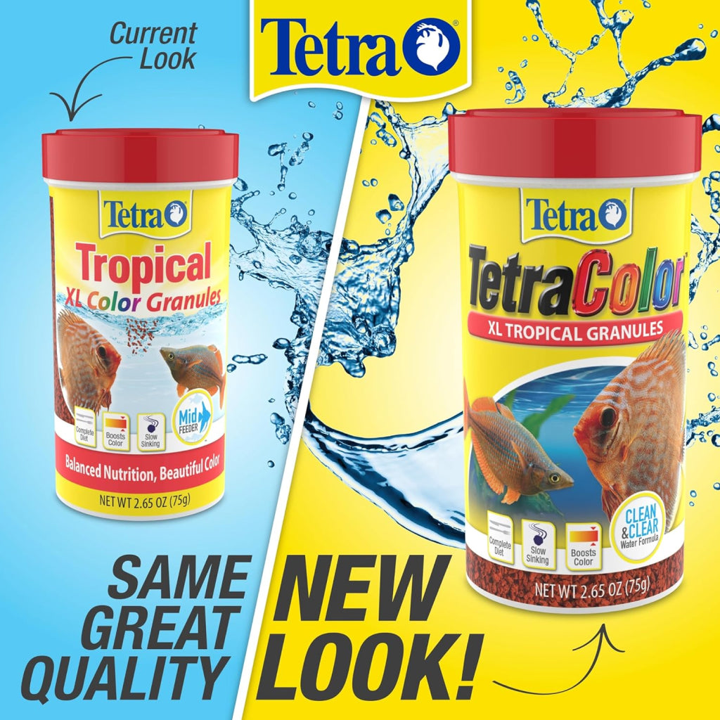 TetraColor Tropical Granules Fish Food - Enhance Tropical Fish Color