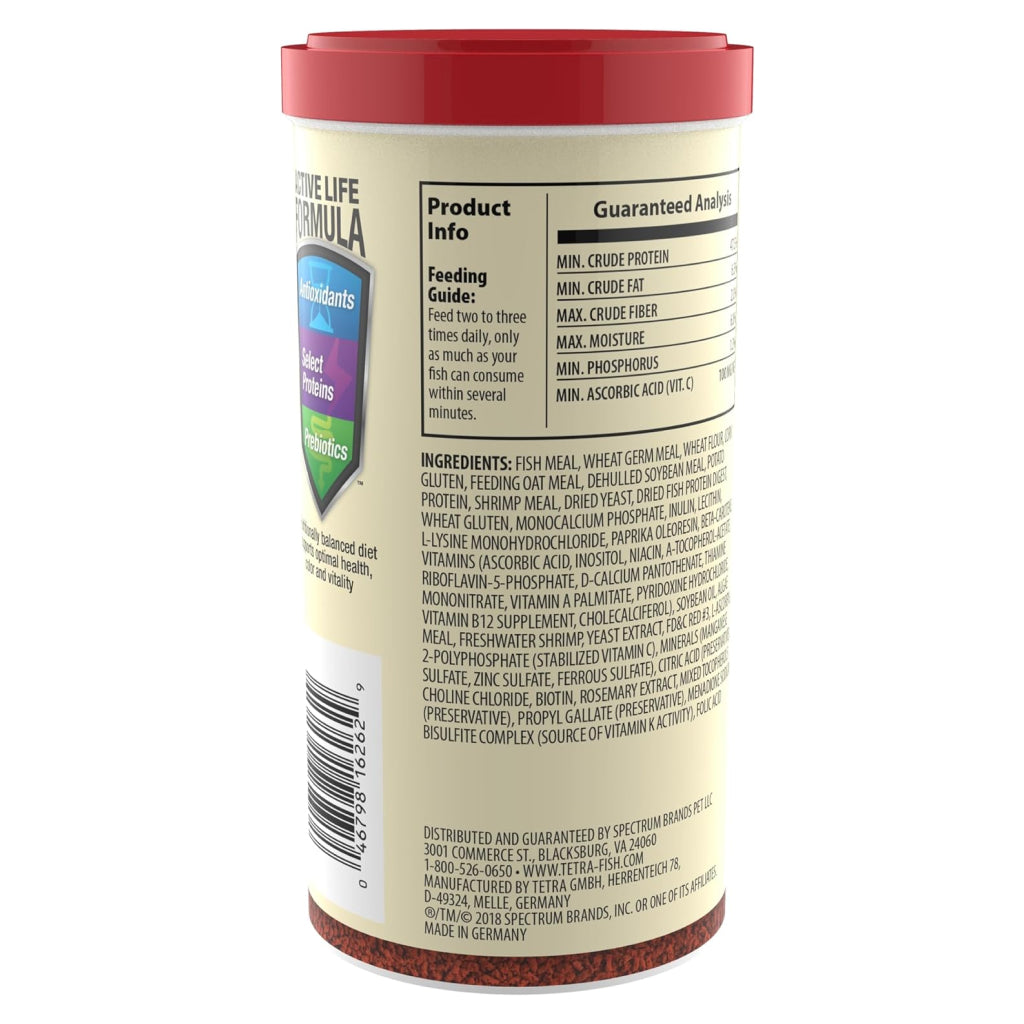 TetraColor Tropical Granules Fish Food - Enhance Tropical Fish Color