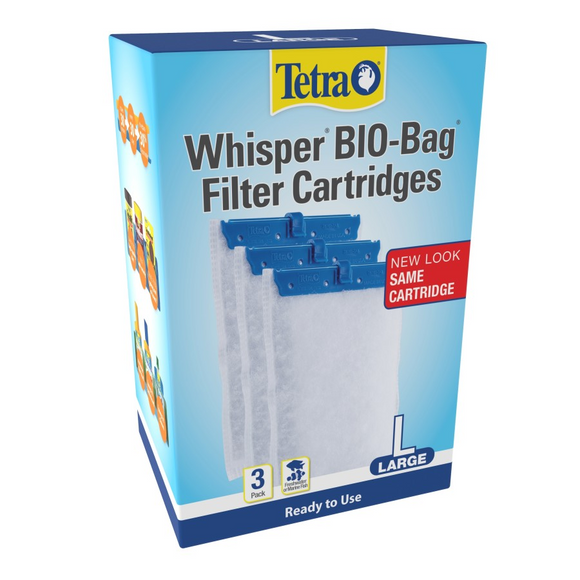 Tetra Whisper BioBag Cartridge for IQ and PF Filters - 3 Pack Large - Aquarium Filters 11