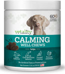 TevraPet Vetality Calming Well Chews Turkey Flavored Soft Chews for Dogs 60 Chews - Dog Calming & Anxiety Supplements 1