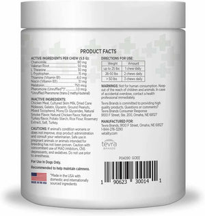 TevraPet Vetality Calming Well Chews Turkey Flavored Soft Chews for Dogs 60 Chews - Dog Calming & Anxiety Supplements 2