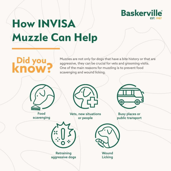 The Company of Animals Baskerville Invisa Muzzle - Dog Muzzles 6