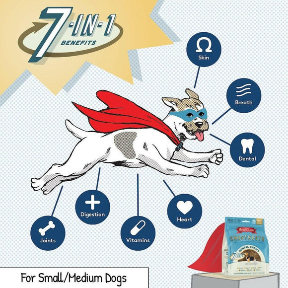 The Missing Link Smartmouth Dental Chews For Small & Medium Dogs (14 count)