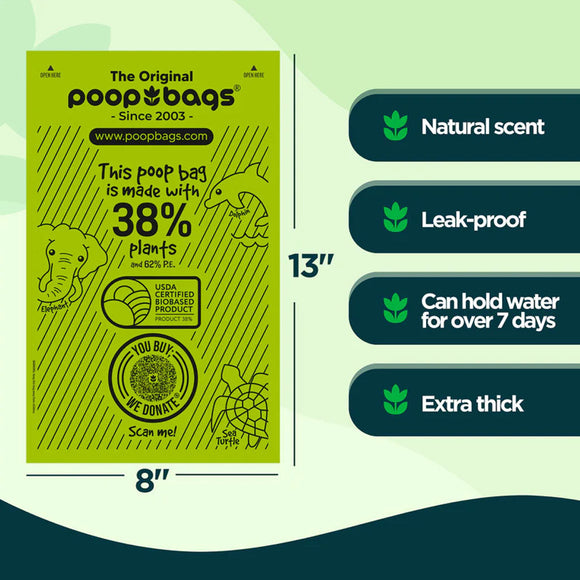 The Original Poop Bags Bulk Roll 300-count - Pet Waste Bags 2