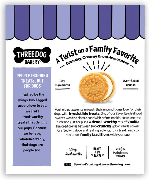 Three Dog Bakery Lick’n Crunch Vanilla & Vanilla Flavors Dog Treats 13-oz - Dog Treats 2