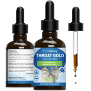 Throat Gold - Soothes Throat Irritation in Cats - 2-oz - Cat Supplements & Vitamins 1