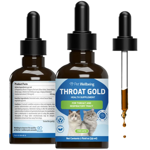 Throat Gold - Soothes Throat Irritation in Cats - 2-oz - Cat Supplements & Vitamins 1