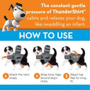 Thundershirt works great for dog anxiety and is available in different sizes. 