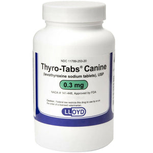 Thyro-Tabs (Levothyroxine Sodium) for Dogs 0.3mg - 30 tablets - Pet Medicine 1