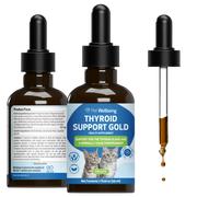 Thyroid Support Gold for Hyperthyroidism in Cats - 2 oz - Cat Supplements & Vitamins 1