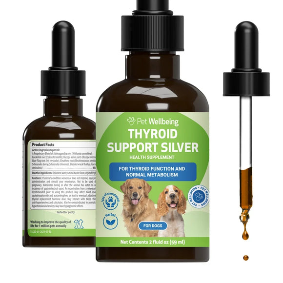 Thyroid Support Silver - for Low Thyroid in Dogs (2 oz) - Dog Supplements & Vitamins 4